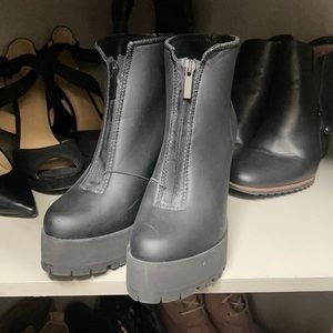 Spain made shoes black boots size 37